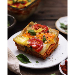 Utorok: Lasagne s baklažánom a hrachovým proteínom (1.9. 2026)