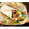 Tortilla s hummusom, falafelom a čerstvou zeleninou - piatok 11.11.2016